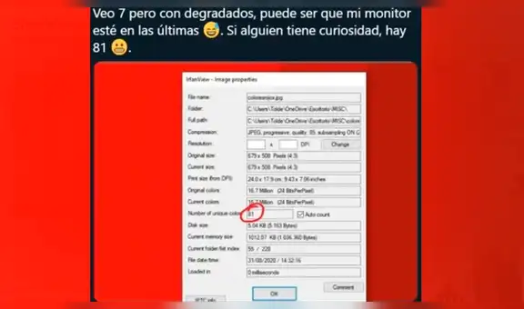 ¿Cuántos colores puedes ver en la imagen? El reto visual que pocos pueden resolver [FOTOS]
