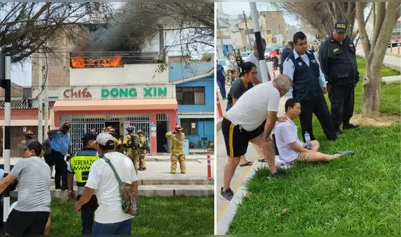 Surquillo: se registra gran incendio en chifa ubicado en la av. Villarán