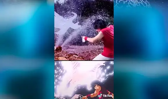 Joven recrea icónica escena de Saint Seiya y resultado emociona a fans del anime [VIDEO]