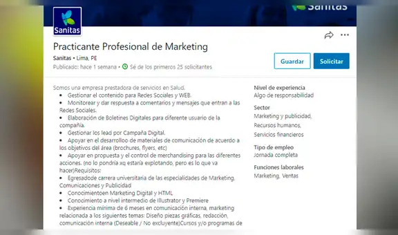 Empresa peruana comete ‘error’ en anuncio laboral y es duramente criticada [FOTOS]
