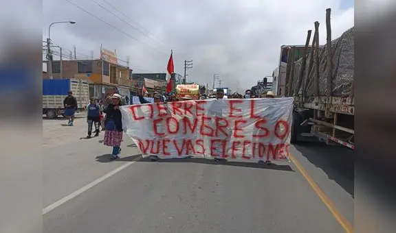 Manifestantes en Panamericana Sur de Arequipa indican ser autoconvocados y no tienen dirigentes