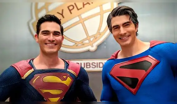Arrowverso: Brandon Routh y Tyler Hoechlin se lucen como Superman desde el set