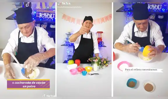 Anciano se vuelve ‘famoso’ en TikTok al mostrar sus recetas de postres para la familia [VIDEO]