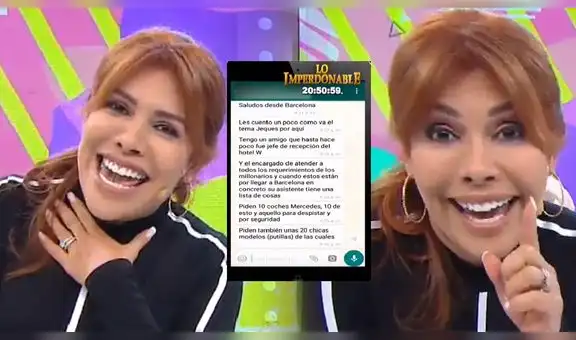 Magaly Medina expuso que jeques árabes piden modelos y prostitutas en España