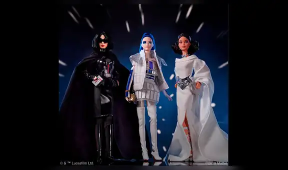 Mattel presenta muñecas Barbie inspiradas en personajes de Star Wars