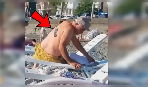 Hombre es captado buscando su celular desesperadamente, pero un curioso detalle desata la risa de miles [VIDEO] 