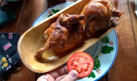 Restaurante vende pollo a la brasa a 90 soles y así luce el costoso platillo