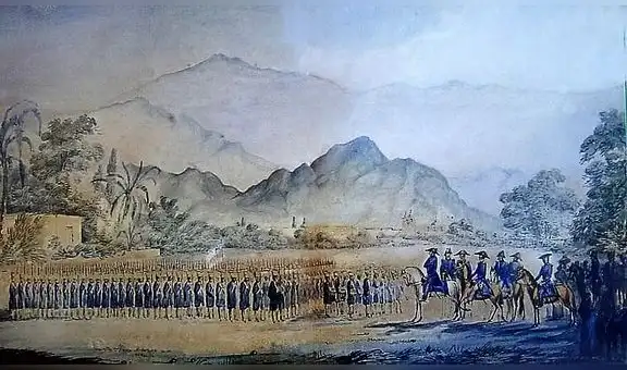 El paso del batallón Numancia a filas patriotas
