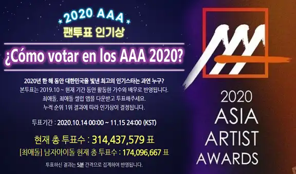 AAA 2020: Cómo votar por BTS, EXO, GOT7 o SUJU al premio de popularidad por Choeaedol [VIDEO]