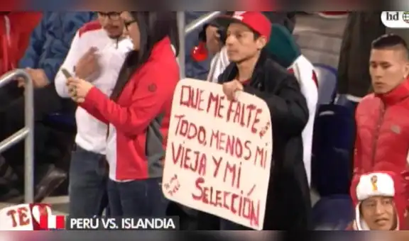 Hincha peruano: “Que me falte todo, menos mi madre y mi selección” [VIDEO]