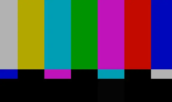 ¿Qué significan las barras de colores que aparecen cuando no hay señal en un canal de televisión?