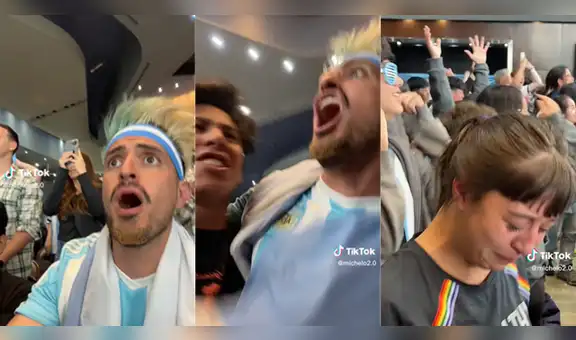 Video de hincha y su reacción al último penal de Argentina en la final de Qatar 2022 se hace viral