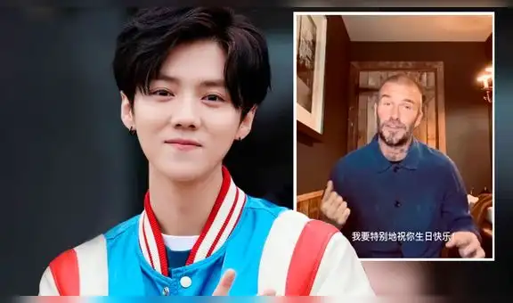 Lu Han, exintegrante de EXO, recibe un saludo de cumpleaños David Beckham