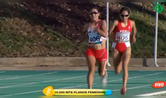 Inés Melchor y Gladys Tejeda logran medalla de oro y plata en 10 mil metros planos
