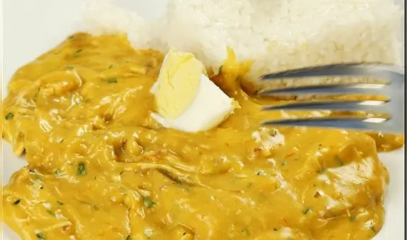 Ají de gallina con pecanas