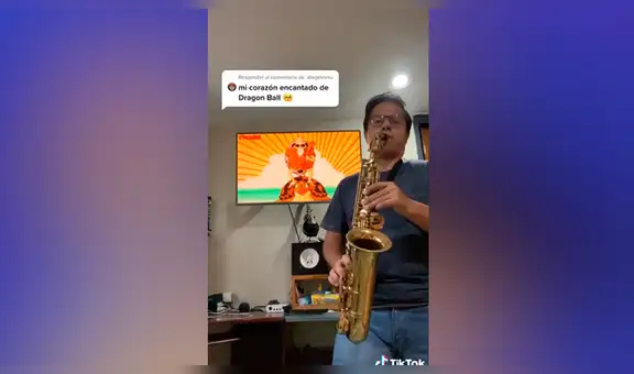 Interpreta emotivo tema de Dragon Ball GT con su saxofón y sorprende con su talento [VIDEO]