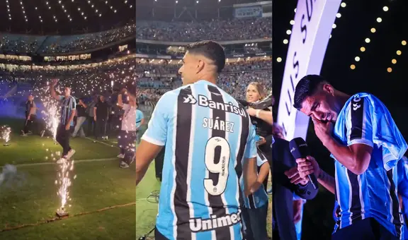 ¡Ante el aliento de 50.000 hinchas! Suárez vivió una emocionante presentación en Gremio
