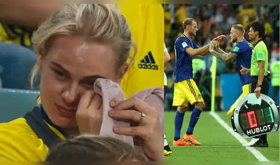 Youtube: ella lloraba en la tribuna; era porque su esposo debutaba en el Mundial