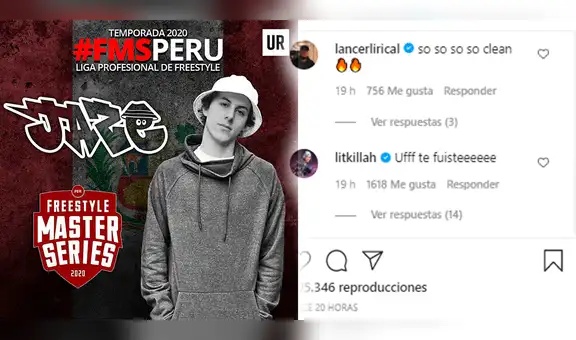 Reacción de los freestylers al minuto libre de Jaze en FMS Perú