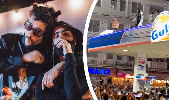 Bad Bunny y Arcangel dieron concierto gratuito en un techo de Puerto Rico para despedir el año 2022