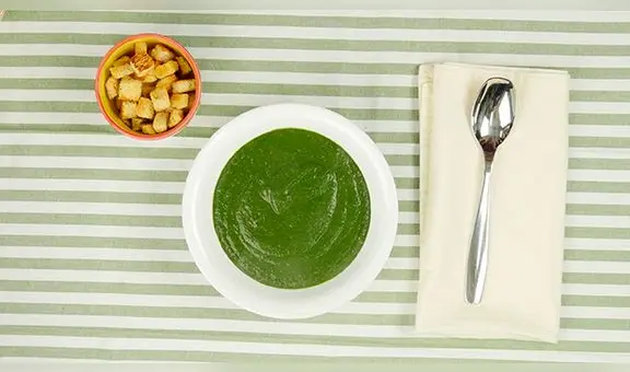 Cocina para hipertensos: crema de espinaca