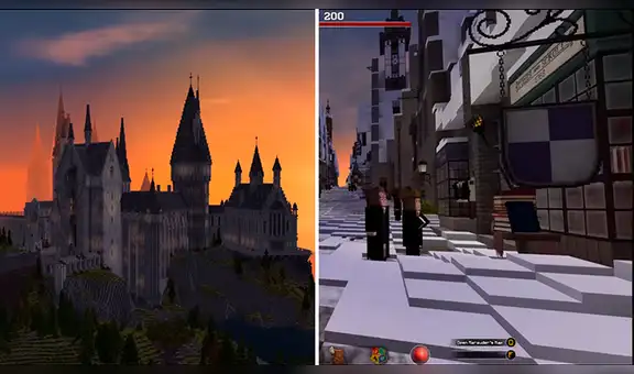 Harry Potter: el ‘viejo Pottermore’ regresa a Minecraft con una réplica a escala 1:1 [VIDEO]