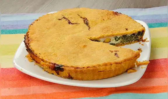 100 Recetas con huevo: Pastel de Acelga