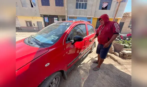 Chiclayo: taxista evitó el robo de su vehículo y terminó con un gran corte en la cara