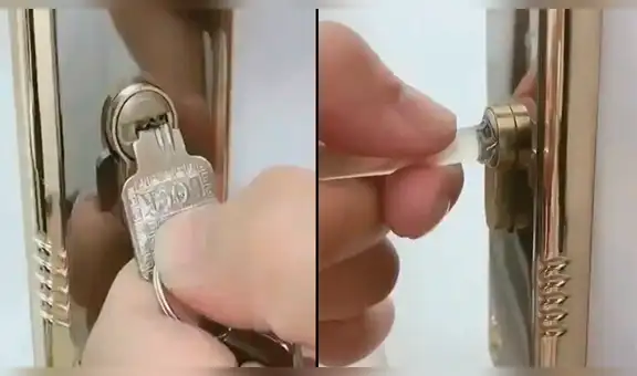 Rompe su llave por la mitad al tratar de abrir la puerta y usa sencillo método para sacarla de la cerradura [VIDEO]