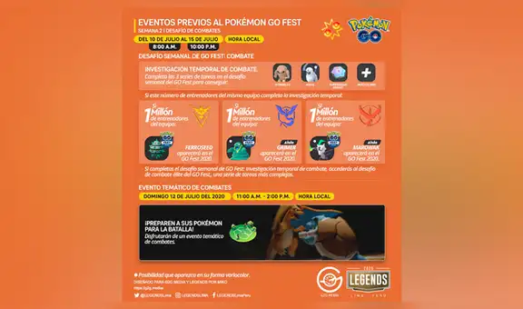 Pokémon GO: estos son los pokémon y nuevos shiny que registrarás previo y durante el GO Fest 2020