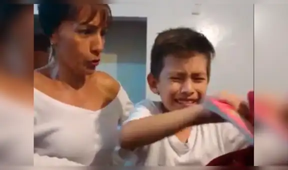 Facebook Viral: niño es sorprendido por su madre al hacer el  #TareaChallenge [VIDEO]