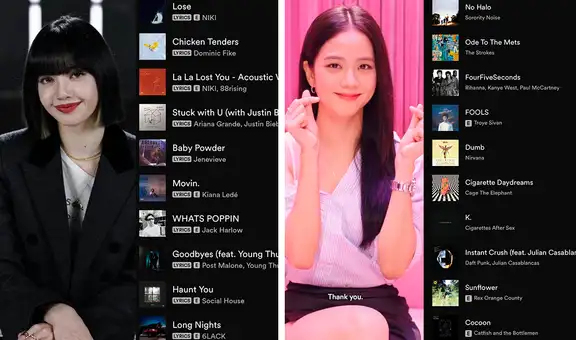 BLACKPINK revela sus canciones favoritas en playlist personalizada de Spotify