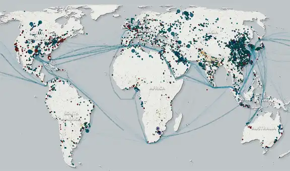 ¿Cómo funciona el mapa que muestra cuáles son los países que más contaminan en el mundo?