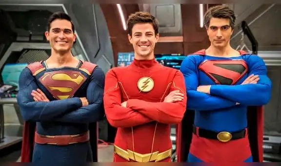 Arrowverso: The Flash, dos Superman y Black Lightning juntos en el set de grabación