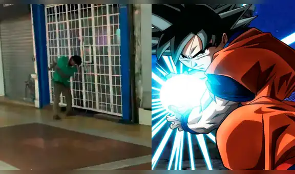 Facebook viral: chico ebrio intenta abrir puerta de tienda con un ‘Kamehameha’ y genera risas de fans [VIDEO] 