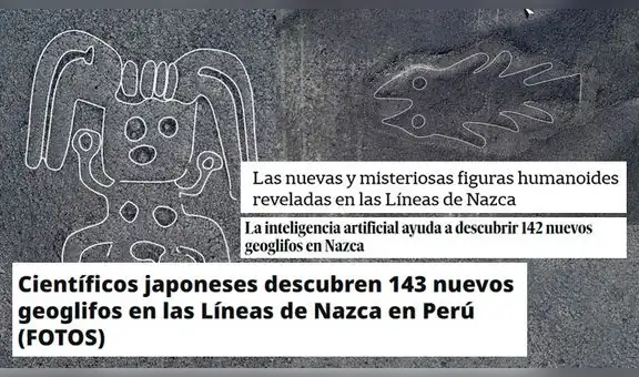 Líneas de Nasca: medios internacionales informaron sobre descubrimiento de nuevos geoglifos