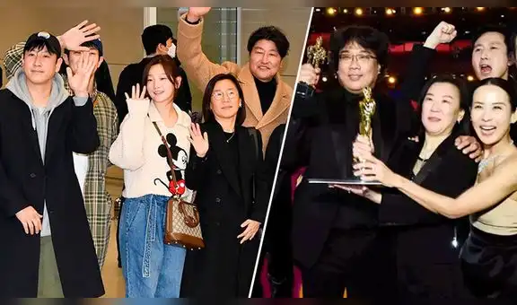 ‘Parasite’: elenco de la película hace su regreso triunfal a Corea del Sur y son recibidos a lo grande [VIDEO]