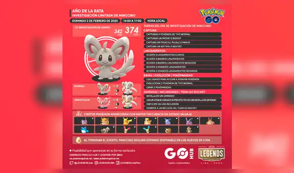 Pokémon GO: Minccino shiny solo puede ser capturado con este único método [VIDEO]