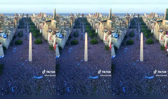 Miles de hinchas llenaron las calles de Argentina tras triunfo en Qatar: video es viral en TikTok