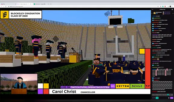 Estudiantes universitarios se graduan en Minecraft con la compañía de sus profesores [VIDEO]