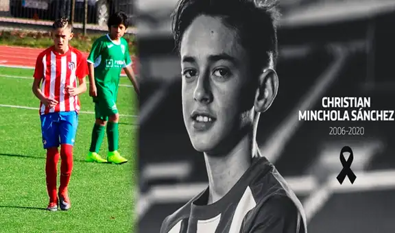 Atlético de Madrid comunicó el fallecimiento de Christian Minchola, jugador de raíces peruanas