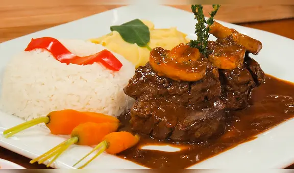 Lomo al vino con champiñones