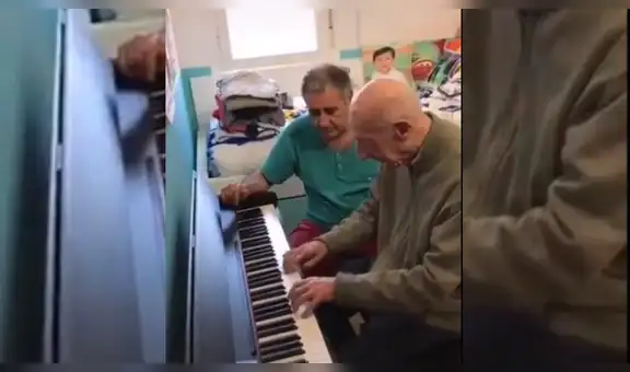 Anciano de 101 años demuestra su talento con el piano y su historia conmueve a todos [VIDEO]