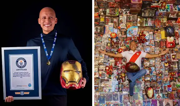 Peruano que ganó récord Guinness por colección de Iron Man: “Empezó con una visita al dentista”