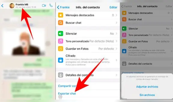 WhatsApp: así puedes descargar o exportar tus chats para guardarlos o leerlos en cualquier lado [FOTOS]