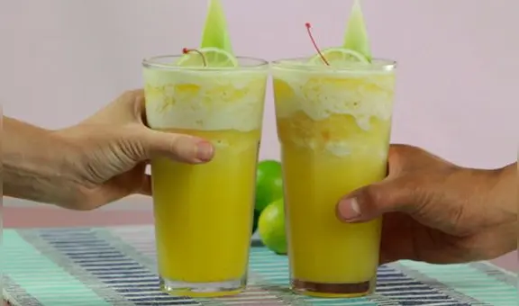 Aprende a preparar una limonada frozen con piña