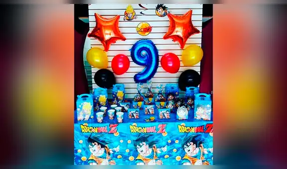 Dragon Ball Super: fiesta infantil de niño se viraliza por su increíble decoración [FOTOS]