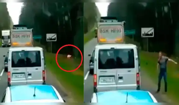 Facebook: Hombre musculoso le da su 'merecido' a un sujeto que tiró basura en la calle [VIDEO]