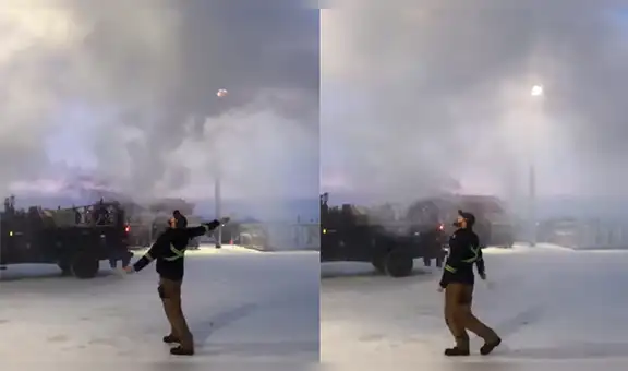 Agua hirviendo se ‘convierte’ en nieve tras ser expuesta al frío extremo [VIDEO]