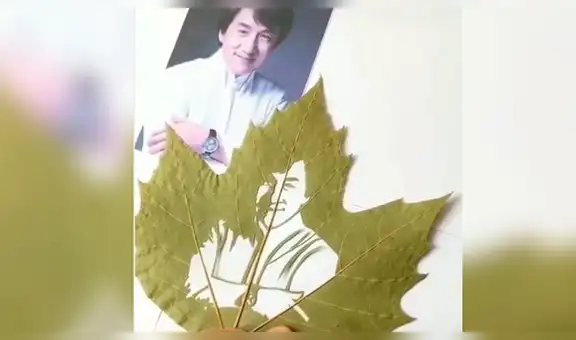 Chica intenta retratar en una hoja a Jackie Chan y miles quedan impresionados con el resultado [VIDEO]